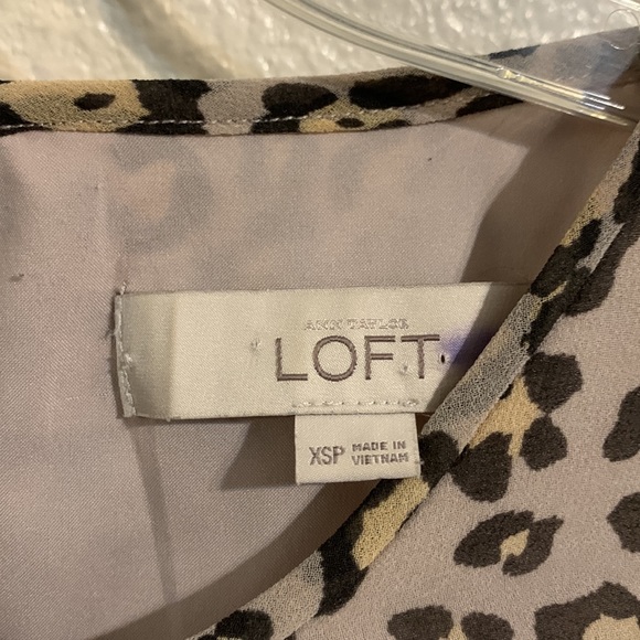 Loft animal print sleeveless dress size XSP - Picture 4 of 6